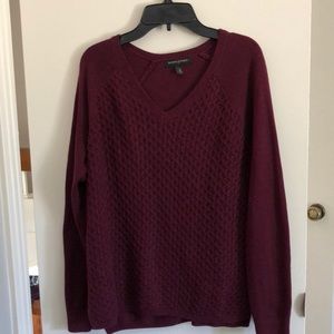 Maroon v neck sweater